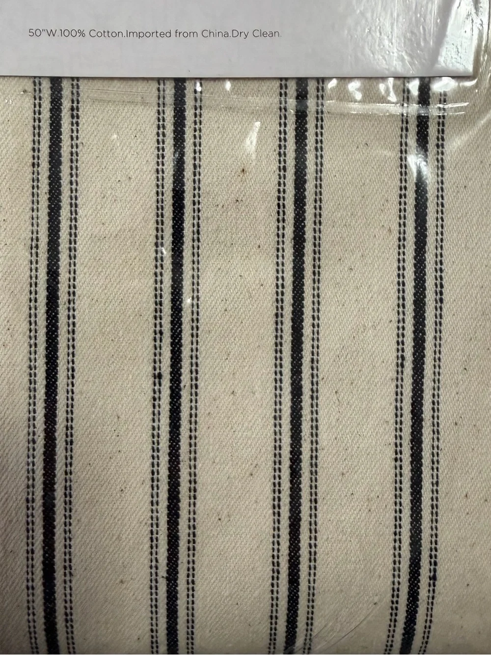 Set/2 Ballard Designs Essential Drapery Panels - 96” x 50” Black Ticking Stripe